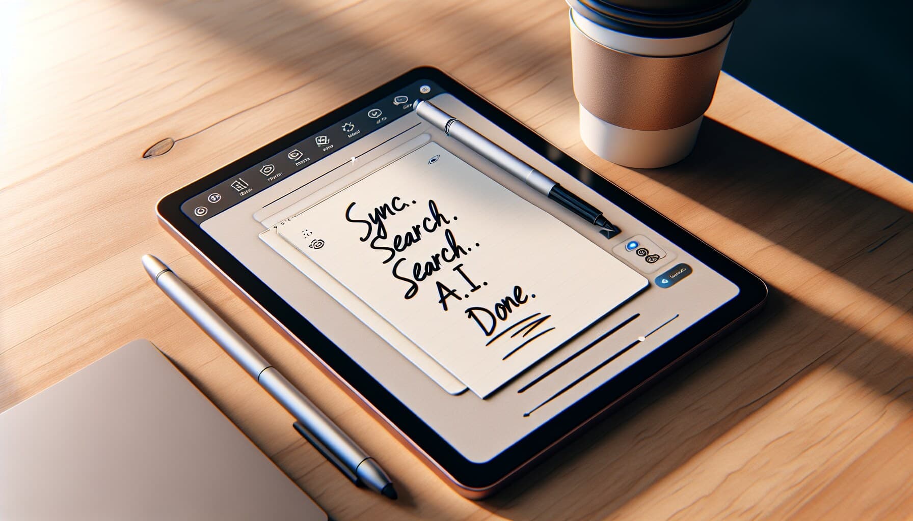 Android phone and Amazon Fire tablet running a note-taking app, no iPad in sight